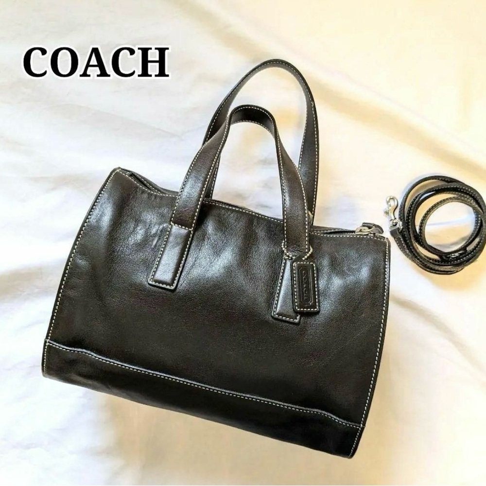 Coach 7791 Black Leather Bag “The Hampton” Doctor Bag